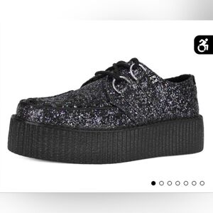T.U.K. Midnight Glitter Viva Mondo Creeper Shoes